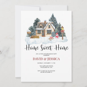 Hem Hemtrevligt Vinter Housewarming Party Inbjudningar