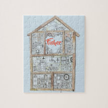 Hem- hjärtapussel för personlig