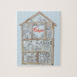 Hem- hjärtapussel för personlig pussel