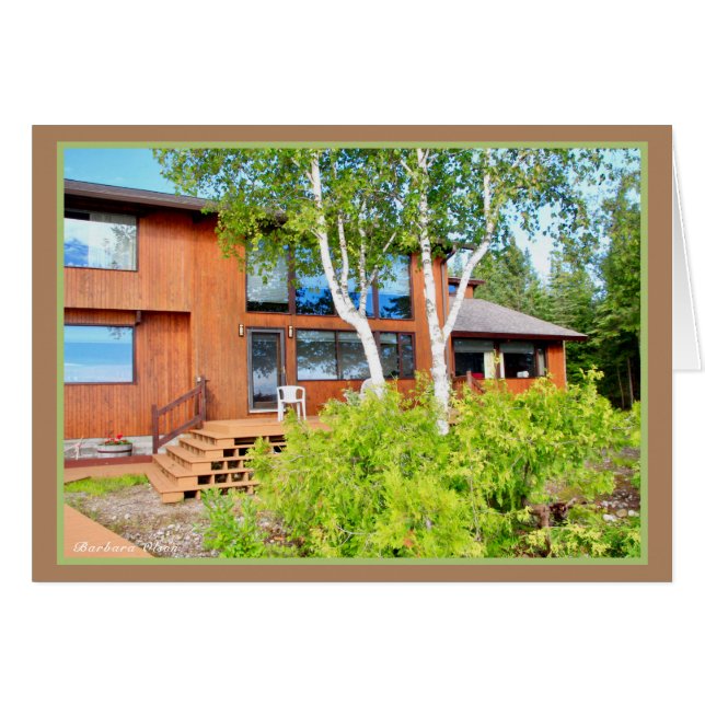 Hem i Sjö Huron Hälsningskort (Framsidan Horizontal)