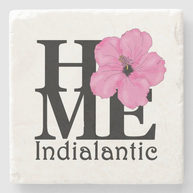 HEM Indialantic Pink Hibiskus Stenunderlägg (Framsidan)