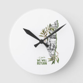 Hem innanför Karta, inhysta av Olive Grenar Rund Klocka