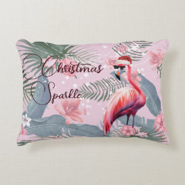 Hem - jultomten - tillbehöorie Flamingo Tropical Prydnadskudde