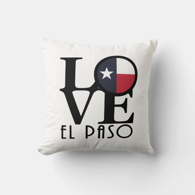 HEM / KÄRLEK El Paso Texas Kudde (Framsida)