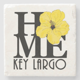 HEM Key Largo Gul Hibiskus Stenunderlägg