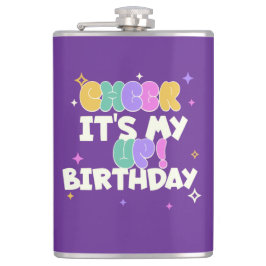 HEM/KÖK FÖDELSEDAGSUPPMUNTRAN FLASKA  FICKPLUNTA