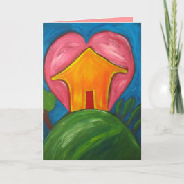 Hem- kort för lycklig