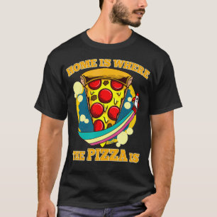 Hem ligger där Pizza ligger i Pizza Biet med raket T Shirt