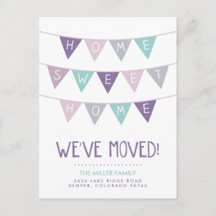 Hem Ljuva Hem Flyttningsannons Korthälso Meddelande Vykort