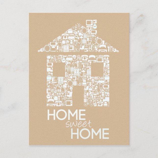 Hem Ljuva Hem Ny adress Postkort Meddelande Vykort (Framsida)