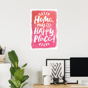 HEM Lycklig Ställe! Shelter in Ställe - Rosa Joy Poster