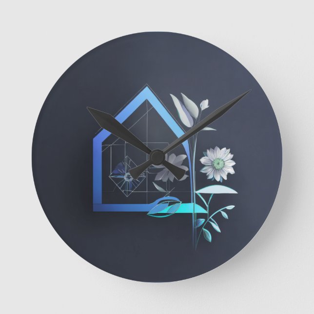 Hem med blomma rund klocka (Framsida)