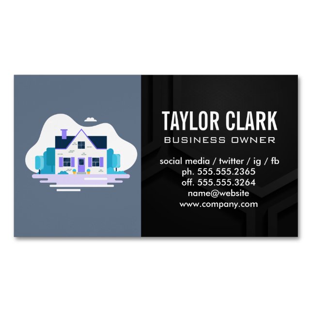 Hem med Garden Magnetiska Visitkort (Framsida)