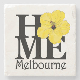 HEM- Melbourne Florida gul hibiskus Stenunderlägg