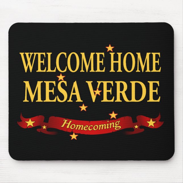 Hem- Mesa Verde för välkomnande Musmatta (Framsidan)