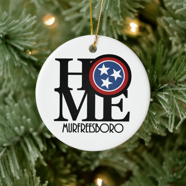HEM Murfreesboro TN Stone Coaster Julgransprydnad Keramik (Träd)