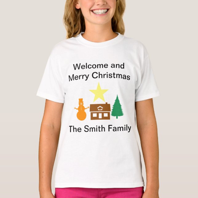 Hem på jul t shirt (Framsida)
