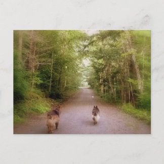 Hem på vägen vykort