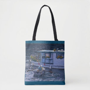 "Hem på Vatten" Tote Bag Tygkasse