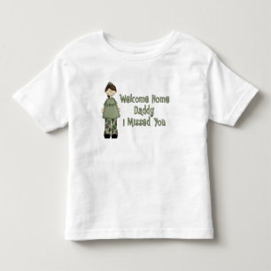 Hem- pappa för välkomnande (armédottern) tee shirt