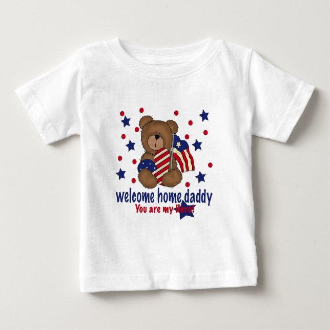 Hem- pappabjörn för välkomnande t-shirt (Framsida)