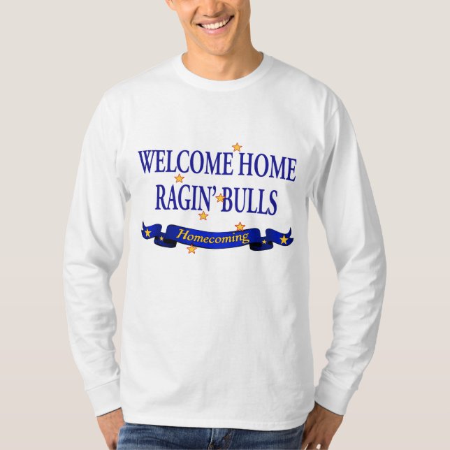 Hem- Ragin för välkomnande tjurar T-shirt (Framsida)