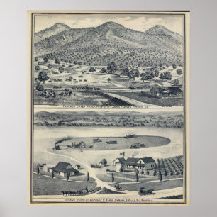 Hem- rancher i Fresno, Kalifornien Poster