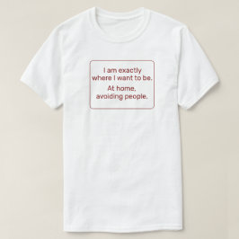 Hem (röd) t shirt
