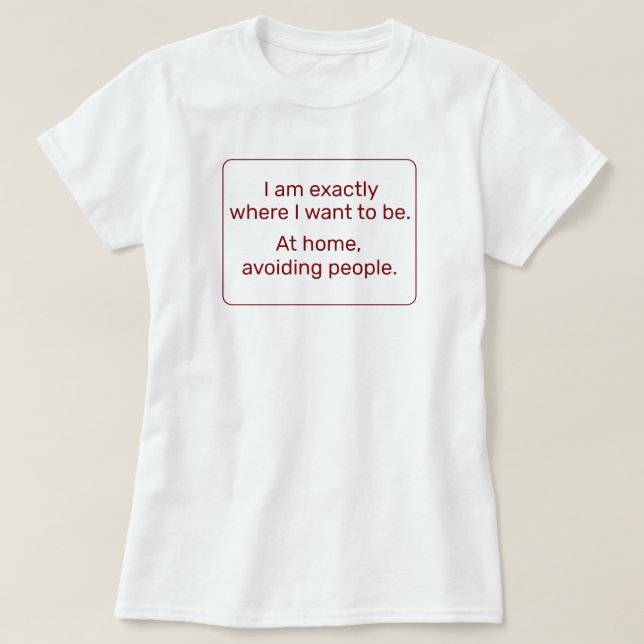 Hem (röd) t shirt (Design framsida)