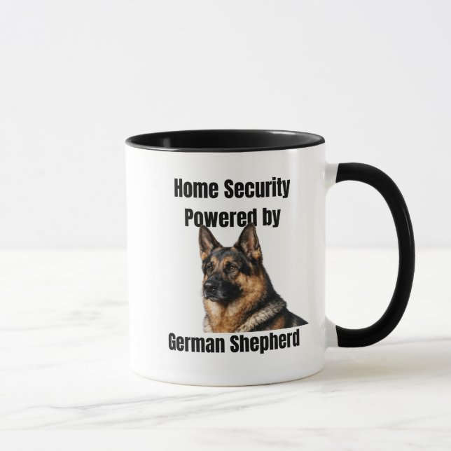 Hem Säkerhet Drivs av Tysk Schäferhund Mugg (Höger)