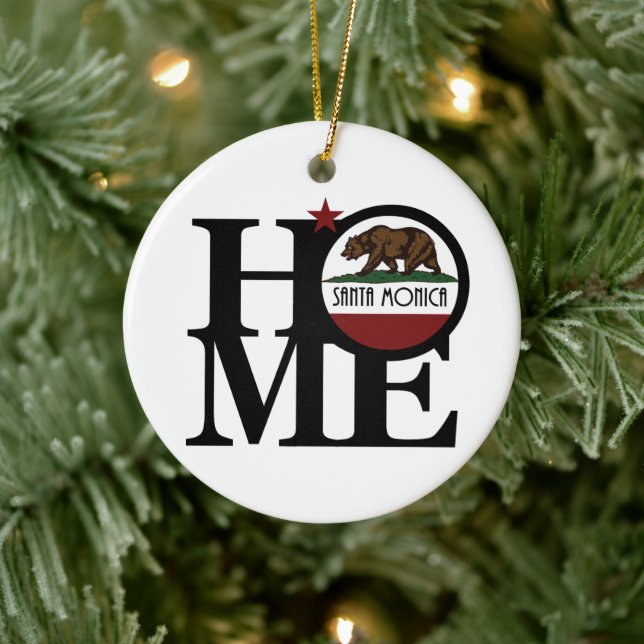HEM Santa Monica Kalifornien Julgransprydnad Keramik (Träd)