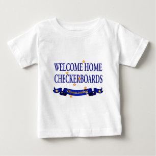 Hem- schackbräde för välkomnande t-shirt