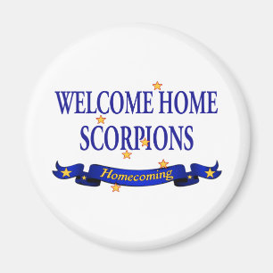 Hem- Scorpions för välkomnande Magnet