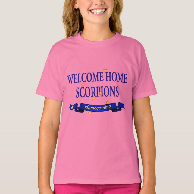 Hem- Scorpions för välkomnande Tee (Framsida)