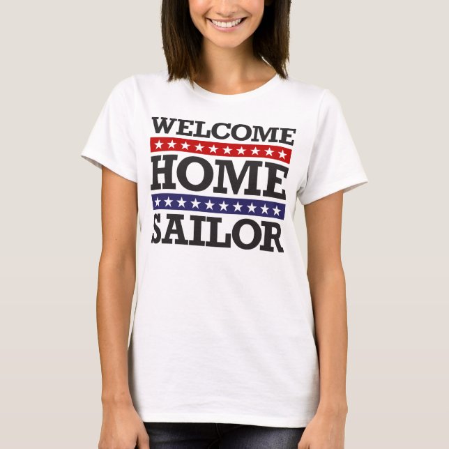 Hem- sjöman för välkomnande t-shirt (Framsida)