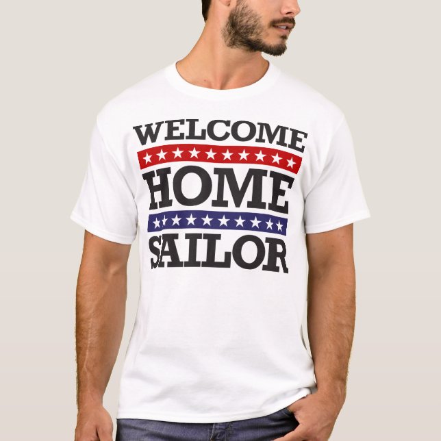 Hem- sjöman för välkomnande tee shirt (Framsida)