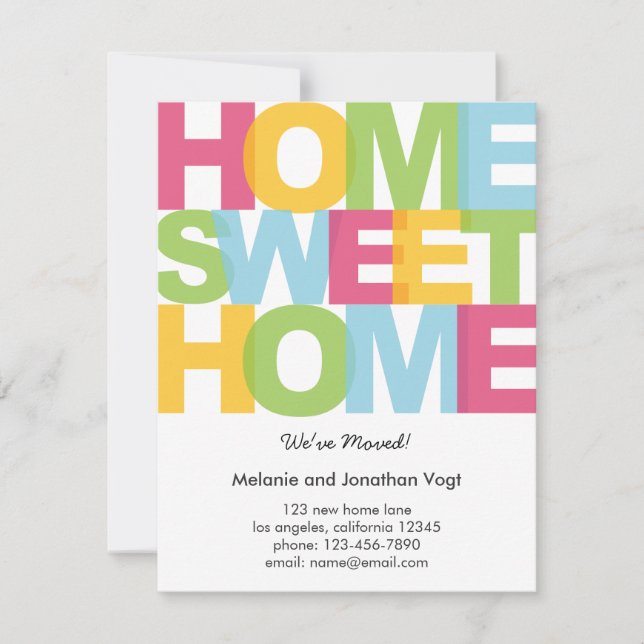 Hem Slött Hem Flyttningskungörelse Meddelande (Framsida)