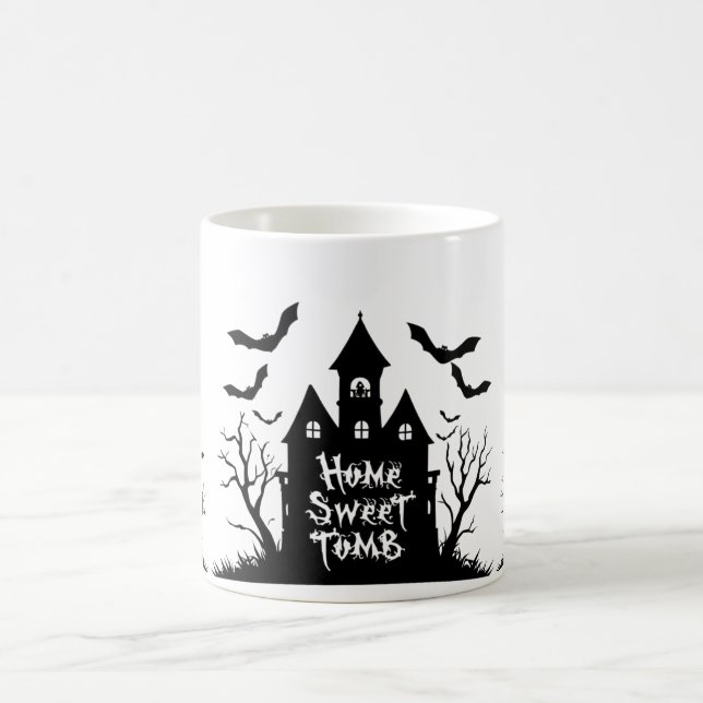 Hem Söt Grav Mugg | Rolig Gotisk Halloween Kopp (Center)