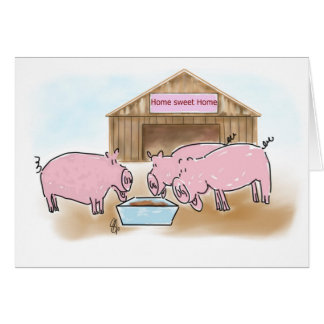 Hem- söt utgångspunkt hälsningskort