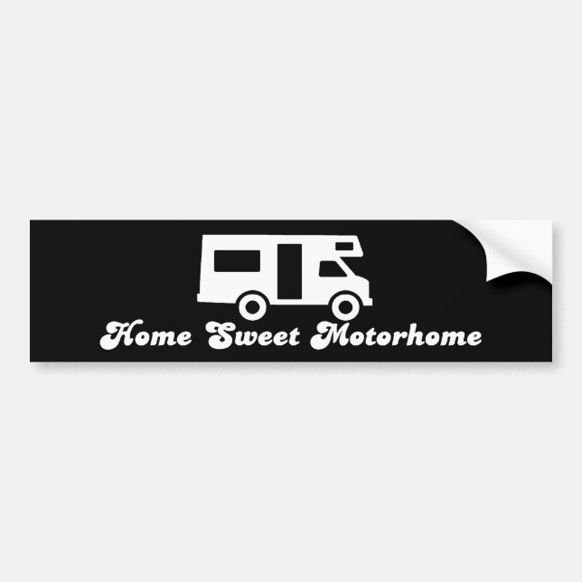 Hem- söta Motorhome Bildekal (Framsidan)