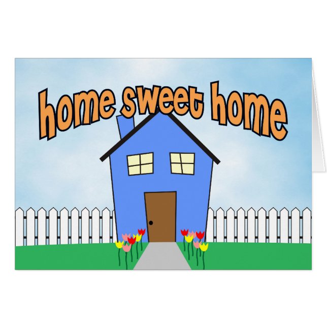 Hem- sötsakhem hälsningskort (Framsidan Horizontal)