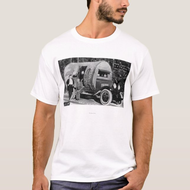Hem- sötsakhem i ett granträd tee shirt (Framsida)