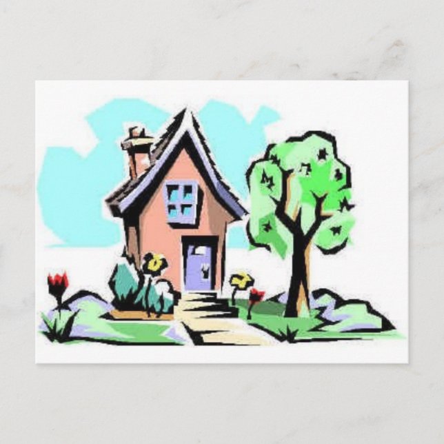 Hem, sött hem vykort (Framsida)