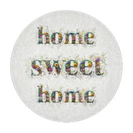 HEM SWEET HOME-dekorativ text i jokblommor