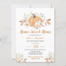 Hem Sweet Home Rustic Pumpkin House Warming Party