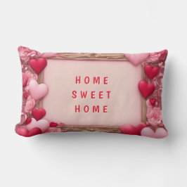 Hem Sweet Home Valentines Lumbar Pillow Lumbarkudde