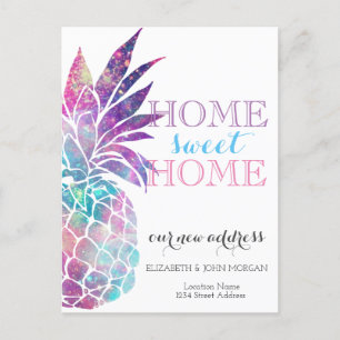 Hem Swwt Hem, Ananas, Ny adress Meddelande Vykort