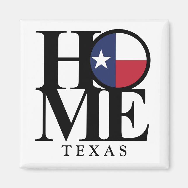 HEM Texas 2 x 2 Square Magnet (Framsidan)