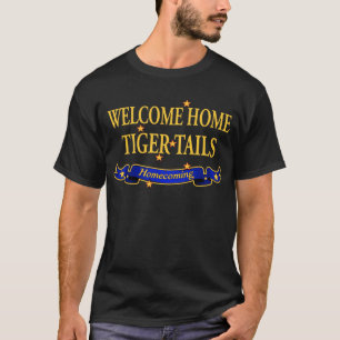 Hem- tigersvanar för välkomnande t shirt