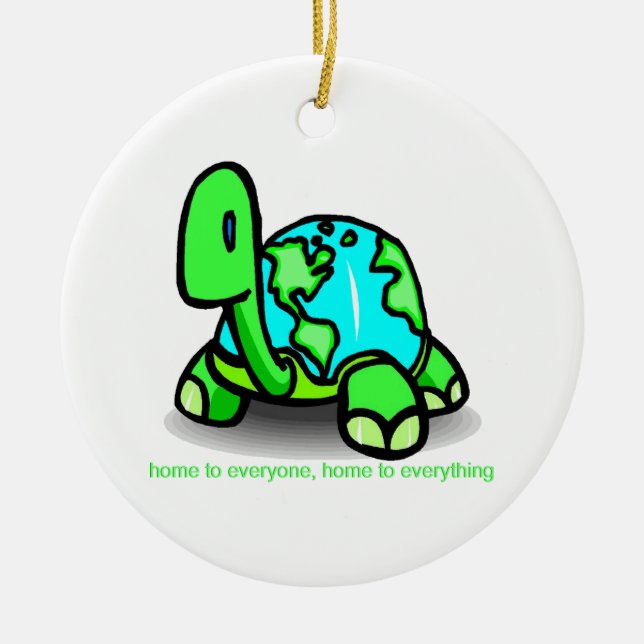 hem till alla julgransprydnad keramik (Framsidan)